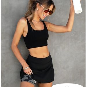 VICI Skort Camo Shorts Skirt small black grey